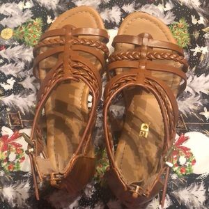 Girls brown Gladiator sandals